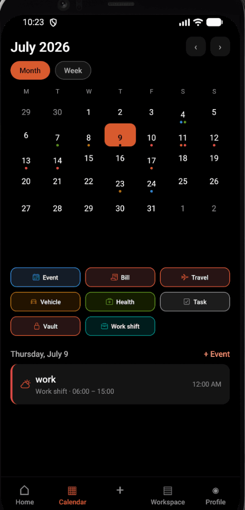 Zetily supporting mobile screen